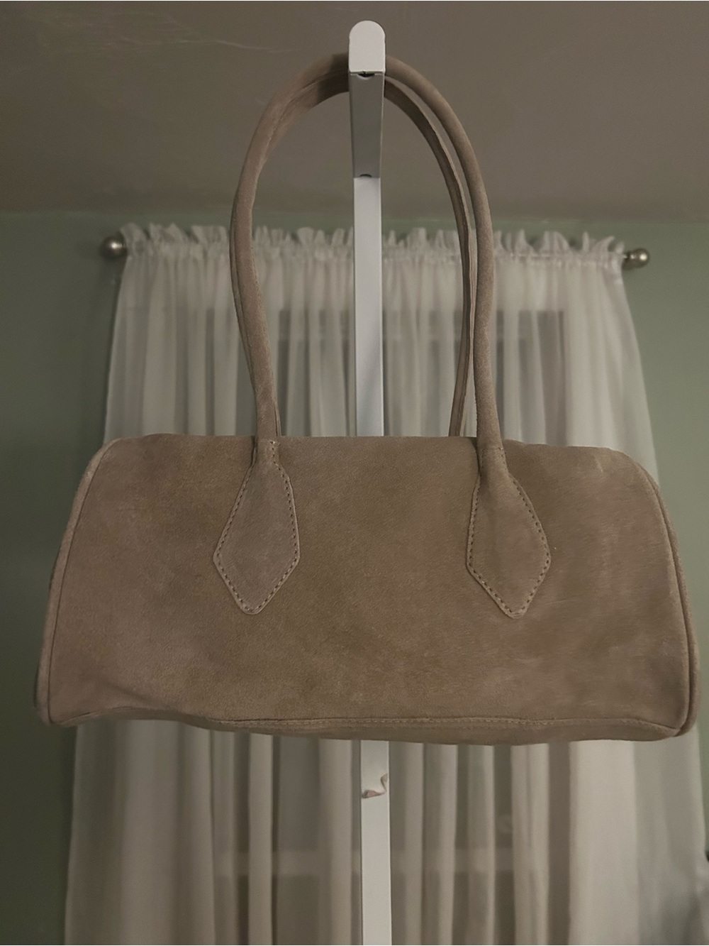 Free People Suede Shoulder Bag in Taupe - - Picture 3 of 4
